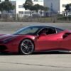 Ferrari 488 GTB skids and destroys its tires