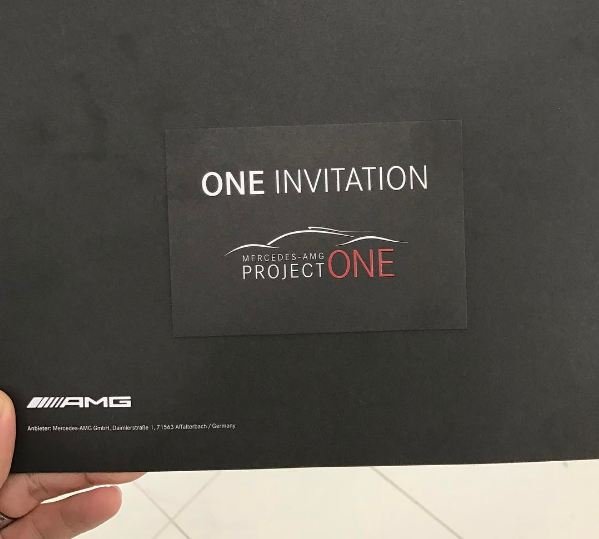 Mercedes-AMG Project One Hypercar private unveil invitation-2017 Geneva Motor Show