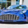 Striking Blue Aston Martin One-77 For Sale in the US-1