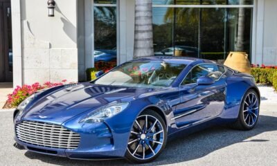 Striking Blue Aston Martin One-77 For Sale in the US-2