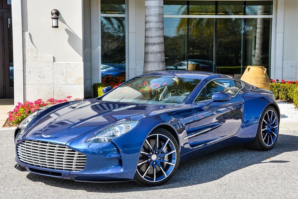 Striking Blue Aston Martin One-77 For Sale in the US-2