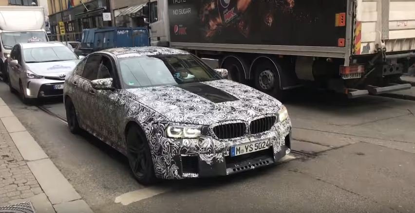 2018 BMW M5 test mule spotted in Oslo