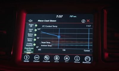 Dodge Challenger Demon Performance Data Screen