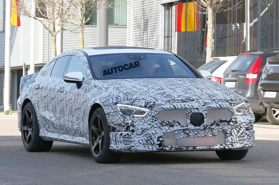 Mercedes-AMG GT Saloon test mule spotted in Germany-1