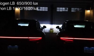 Porsche 911 LED vs Xenon headlights comparison