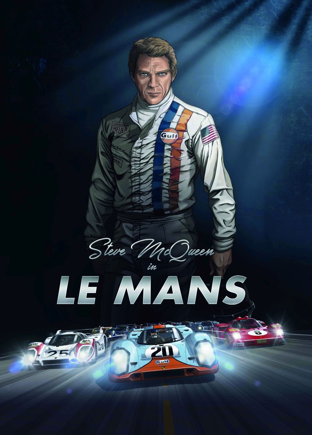 Steve McQueen-Le Mans-Graphic Novel by Sandro Garbo-1