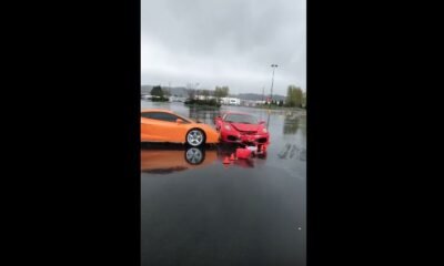 Ferrari F430- Lamborghini Gallardo-Crash