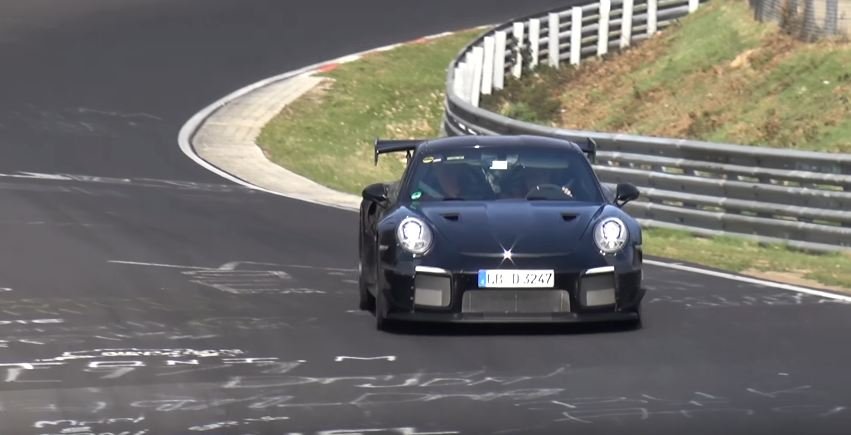Porsche 911 GT2 RS spotted at Nurburgring