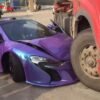 Purple McLaren 650S Spider Crash-China-1