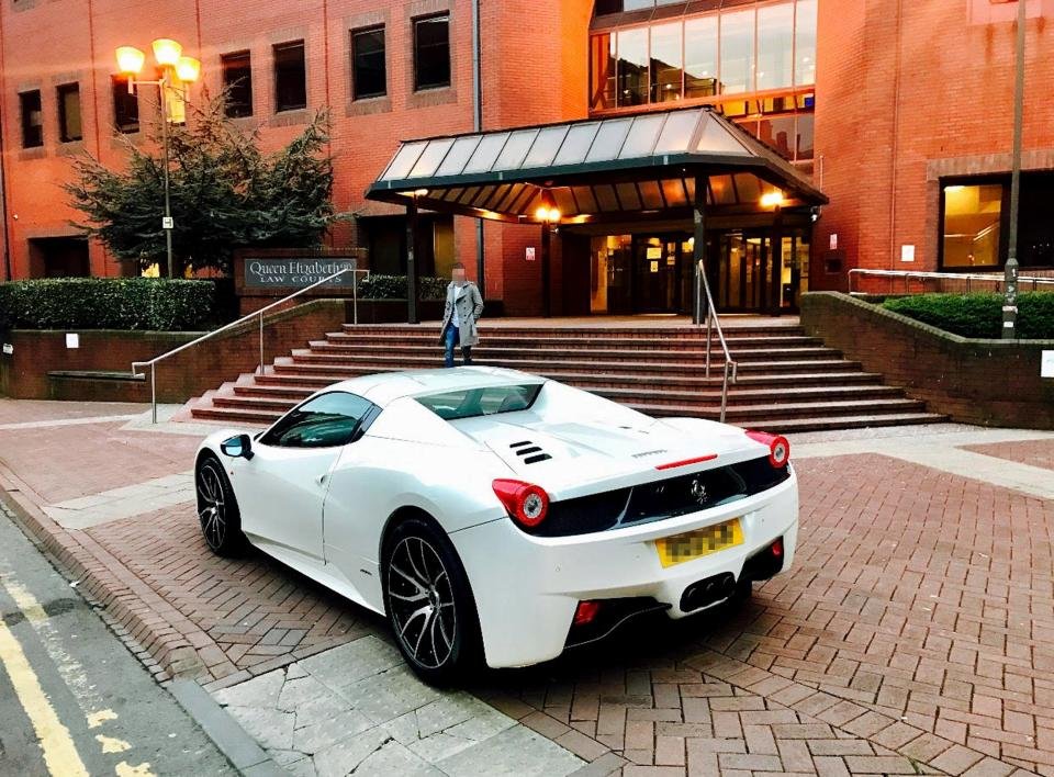 Zahid Khan-Ferrari 458 Spider-Impound-Crushed-Police-Birmingham