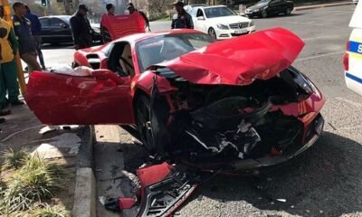 Ferrari 488 GTB crash-Sandton-South Africa