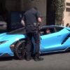 Lamborghini Centenario-Blu Cepheus-Pulled Over-LAPD-Beverly Hills