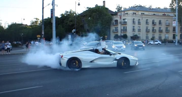 LaFerrari Aperta-Burnout-Gumball 3000-Josh Cartu