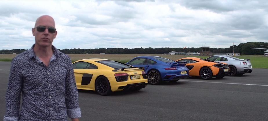 McLaren 570S-Porsche 911 Turbo S-Top Gear-drag race