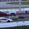 Tesla Model X vs Lamborghini Aventador SV