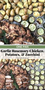 garlic rosemary chicken and zucchini 