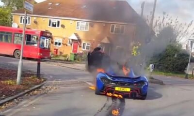 Blue Mclaren P1 by MSO-fire-London