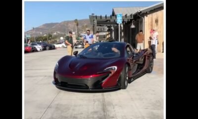 McLaren P1-curb crash-Cars and Coffee-Malibu