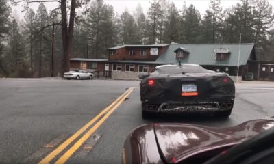 Mid-engine Corvette C8 test mule spotted-California