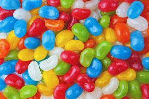 candy colored jelly beans