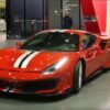Ferrari 488 Pista leaving Geneva Motor Show