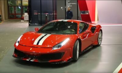 Ferrari 488 Pista leaving Geneva Motor Show