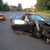 Ferrari 458 and Porsche 728 crash