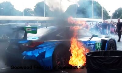 3GT Racing-Lexus RC F GT3-Fire-Goodwood
