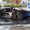 Lamborghini Huracan Performante-Gold Rush Rally-fire-2