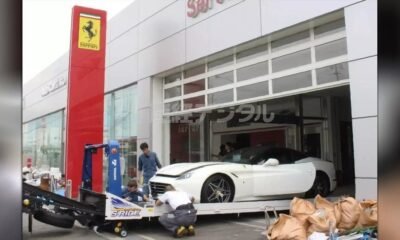 Ferrari dealership damage japan 51 cars typhoon jebi 1