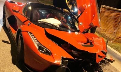 LaFerrari crash Beverly Hill California USA