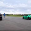 Lamborghini Aventador S vs Tesla Model X P100D-dragrace