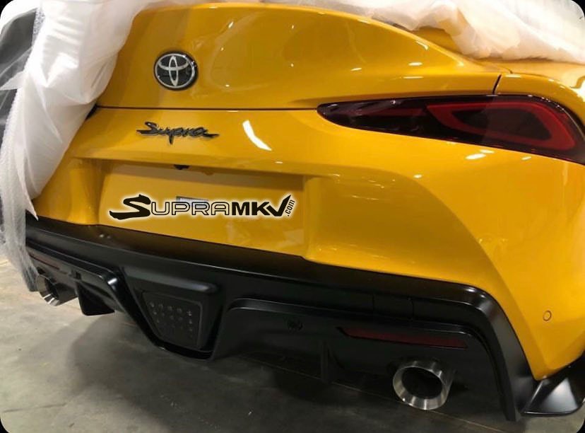 2020 Toyota Supra MkV-rear-view-leaked-image-Detroit Motor Show