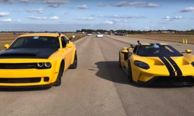 Dodge Demon Ford GT Drag Race