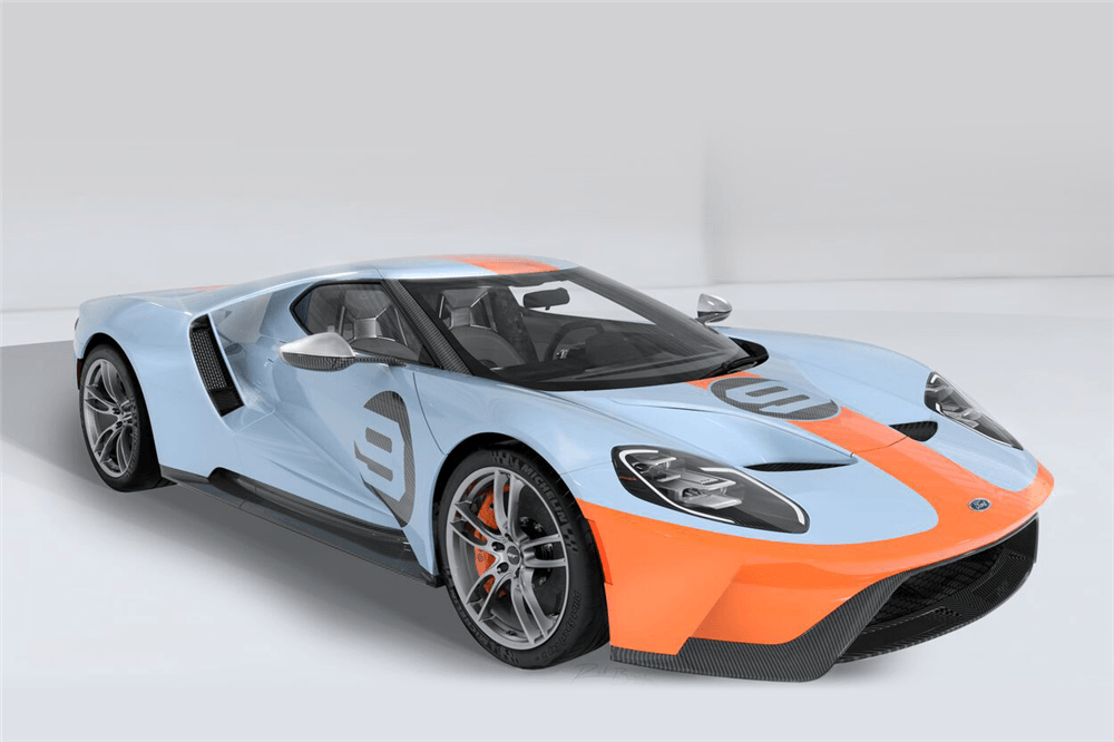 Ford GT-Gulf-livery-Barett-Jackson-auction-2019
