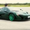 Green McLaren P1-top-speed run