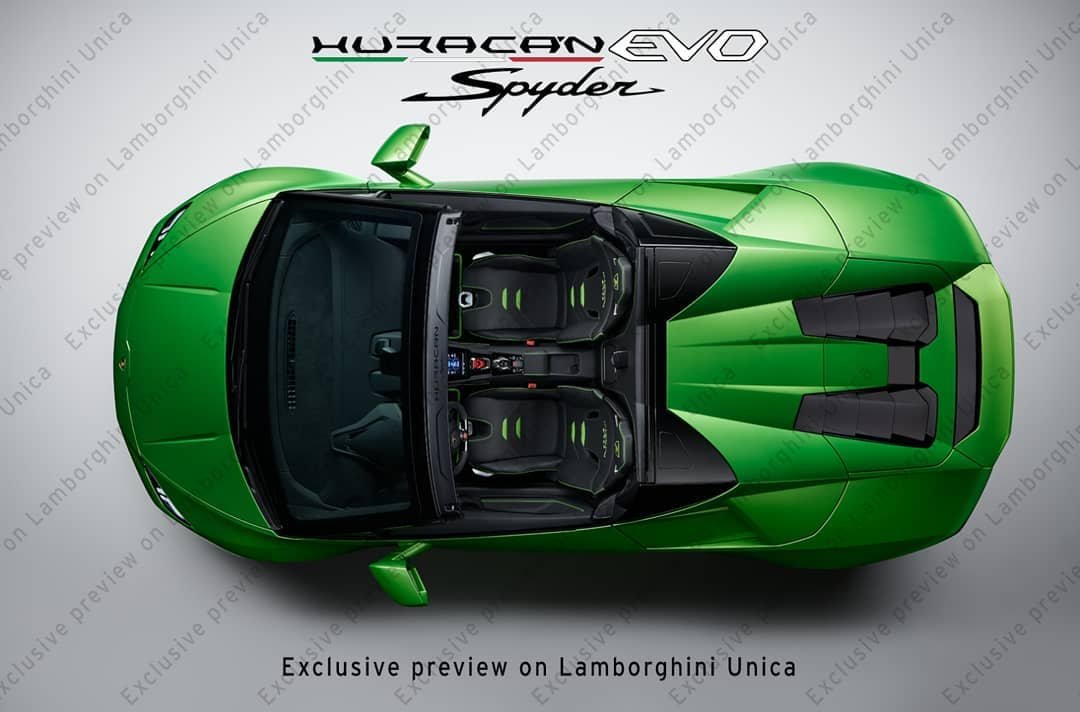 Lamborghini Huracan EVO Spyder-2019 Geneva Motor Show-teaser