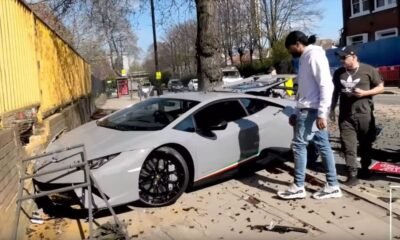 Lamborghini Huracan Performante-crash-UK-2019