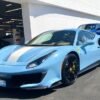 Baby Blue Ferrari 488 Pista-San Diego-4