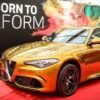 Gold Alfa Romeo Giulia Quadrifoglio-Mille Miglia-4