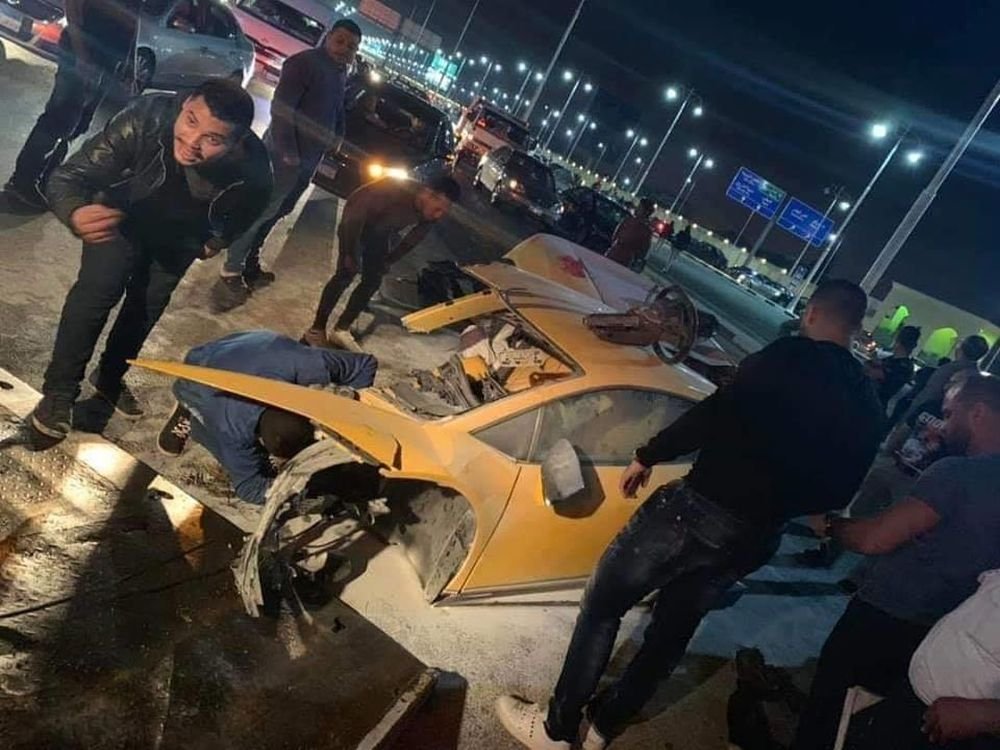 Lamborghini Huracan Egypt Crash-1