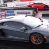 Lamborghini Huracan vs Aventador SVJ drag race