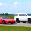 Hennessey Cadillac Escalade vs Ferrari 488 GTB