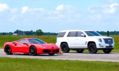 Hennessey Cadillac Escalade vs Ferrari 488 GTB