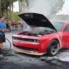 Dodge Demon on Fire