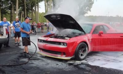 Dodge Demon on Fire