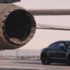 Porsche-Taycan-aircraft-carrier