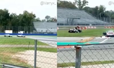Pagani Huayra BC-Porsche 911 GT2 RS crash-Monza