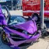Violet-McLaren 720S crash-Los Angeles