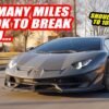 Highest Mileage Lamborghini Aventador SVJ